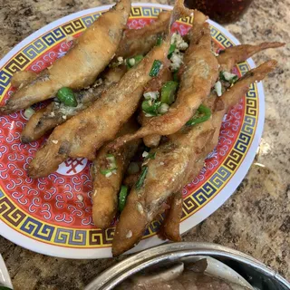 Salt and Pepper Smelt EGG Fish