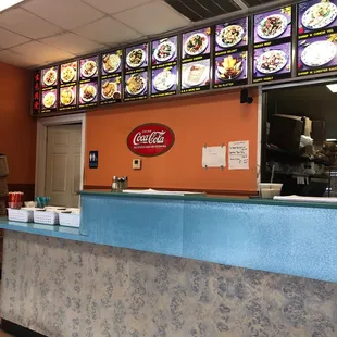the interior of a chinese restaurant