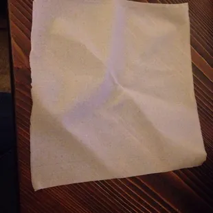 "Pancake" that came with my moo shu chicken. The pancakes look like napkins!