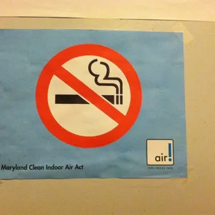 No smoking!!