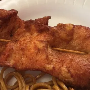 Biggest chicken teriyaki stick I have ever seen!