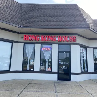 the front of the restaurant