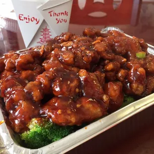 Orange chicken and rice!