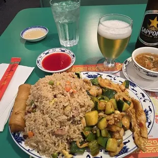 Kung pow chicken lunch