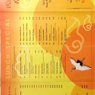 Front menu