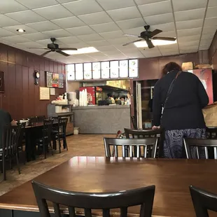 The order window and kitchen