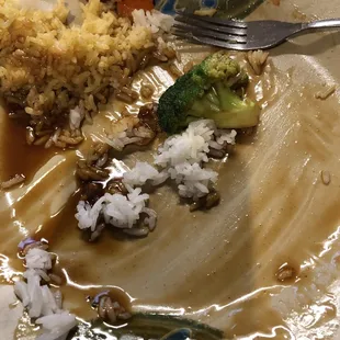 What's left of my food....oops