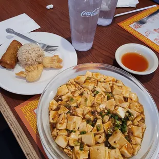 Mapo tofu combo