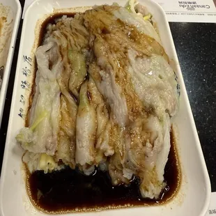 Pork + egg Rice noodle rolls