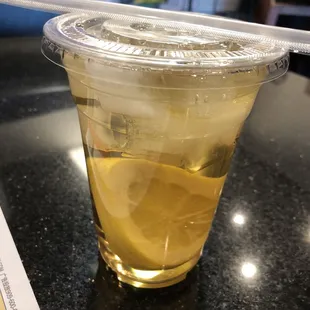 Lemon with honey iced tea