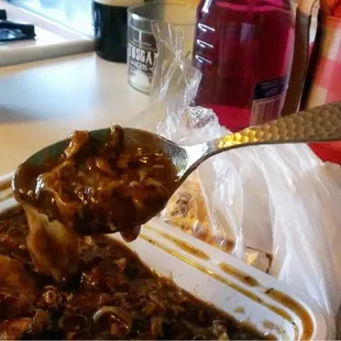 How could anyone mess up Shrimp w/ Lobster Sauce? The sauce was thicker than glue, and it was so salty.