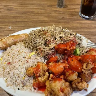 The chow Mein was different but really good! Kind of like Filipino pancit yum and would definitely order the Shanghai special when you go!