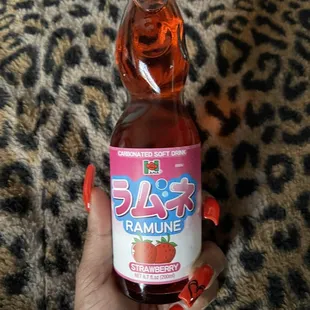 Yummy Asian soda !! A little expensive $2.75 a bottle but worth it . Also got the blue Hawaiian flavor as well