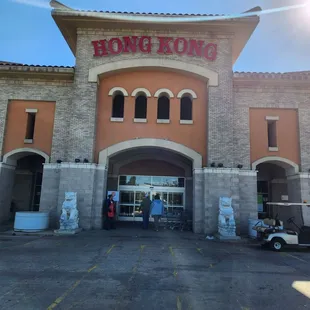 Front of the shopping center