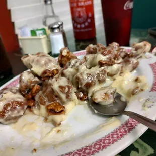 Overcooked honey walnut shrimp