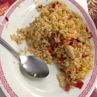 Hong Kong Fried Rice with only 3 pcs of Shrimp