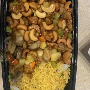 Cashew Chicken Combo