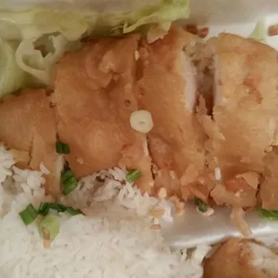 Second big piece of chicken in the #1 ABC combo.