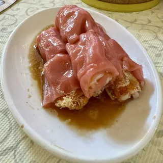 Red Rice Crispy Shrimp Sausage