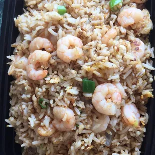 Shrimp friend rice with less oil requested