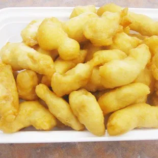 a plate of fried food