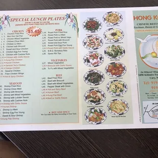 Their menu.