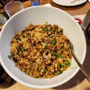 Pork fried rice. Very good.