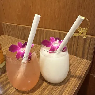 dessert, drink