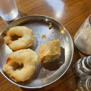 Fried shrimp and eggroll
