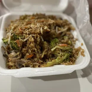 Vegetable Fried Rice because I didn't know it came with white rice