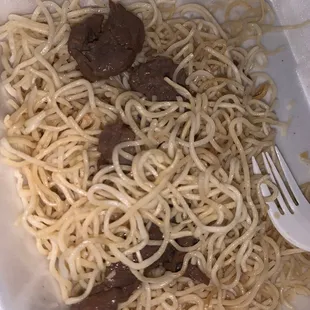 Chow mein was a joke