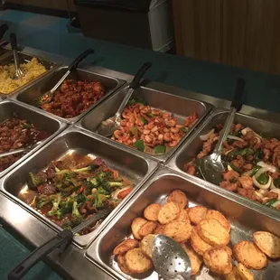 a variety of food items