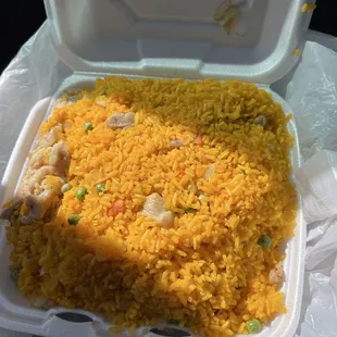 Large chicken fried rice.