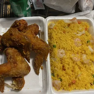 Chicken Wings and Fried Chicken Wings