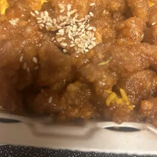 a close up of a plate of food