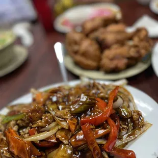 Mongolian Beef over rice