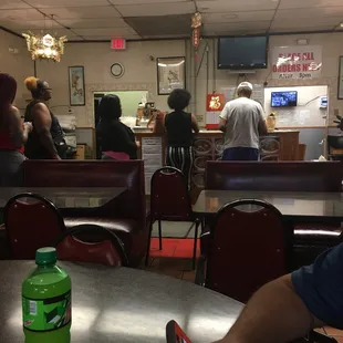 A line out the door. This place is busy.