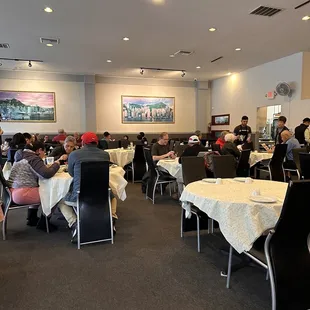 Dining Area. Packed on a rainy Saturday afternoon.