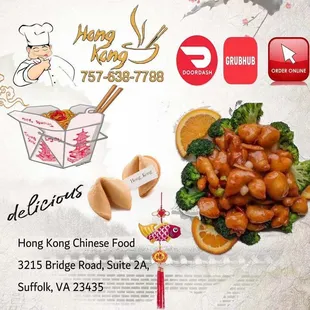 the menu for the restaurant