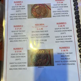 Menu as of 4/16/24