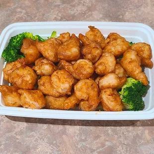 Fried shrimp - one portion... lots of it.