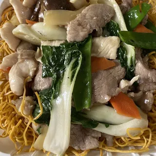 Hong Kong Style Pan-Fried Noodles
