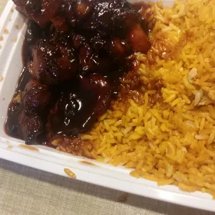 Bourbon chicken