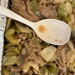Pepper Steak With Onions Dinner