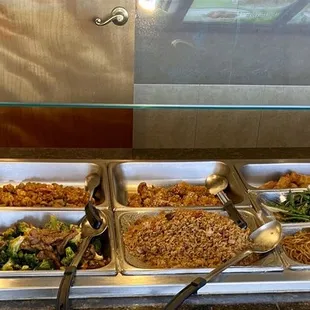 Small lunch buffet.