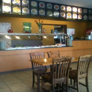 Buffet area