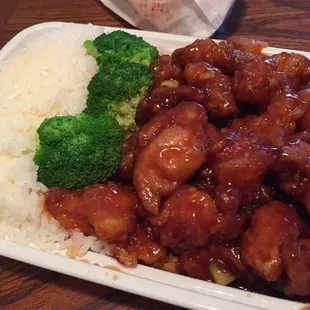 chicken, broccoli, and rice