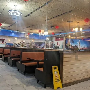 the interior of the restaurant