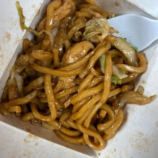Chicken lo mein