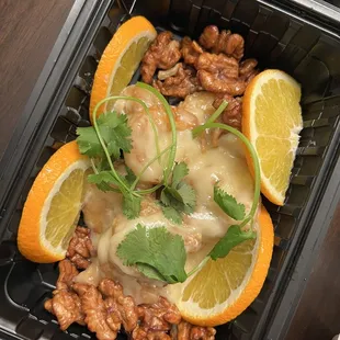 a meal in a plastic container